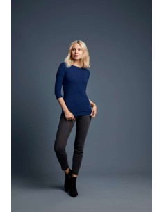 A-ANL2455-WOMEN'S STRETCH 3/4 SLEEVE TEE 2